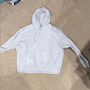 Nike Men's Soft Gray Hoodie